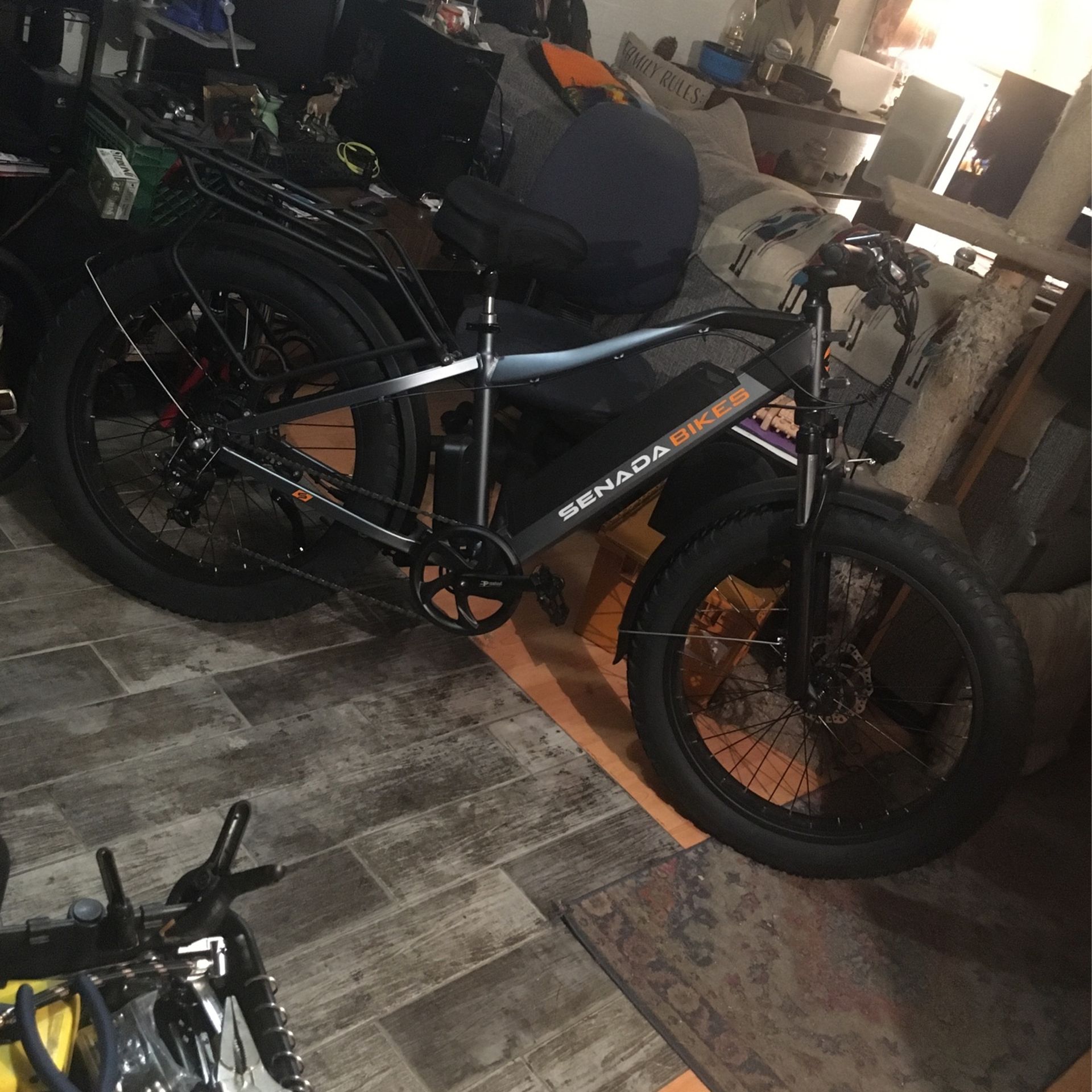 Sale! Senada Saber Pro 30+ Mph And 65 Mile Range W/1000 watt + Best In Class 95 NewtonmtrsTorque, Hybrid Between Reg Top Tube + PS Thru