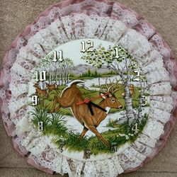 Clock ⏰ Outdoor Scene Handcrafted