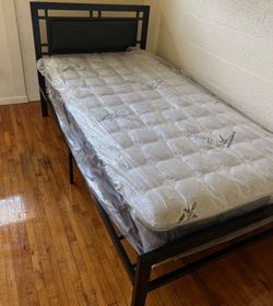 Single Bed Frame With Mattress