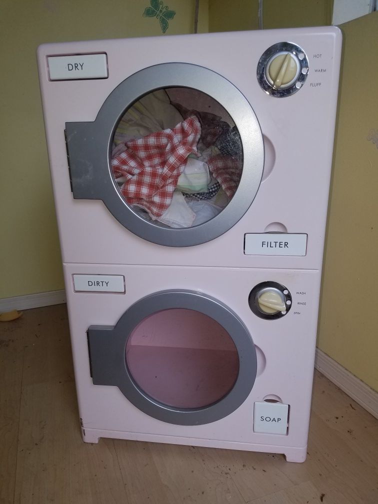 Pottery Barn Kids Pink Washer and Dryer