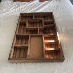 Wooden Wall Jewelry Holder