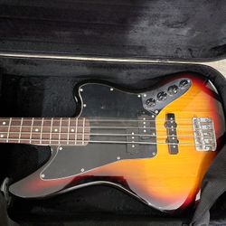 Like New Squire Jazz Bass With Hard Case