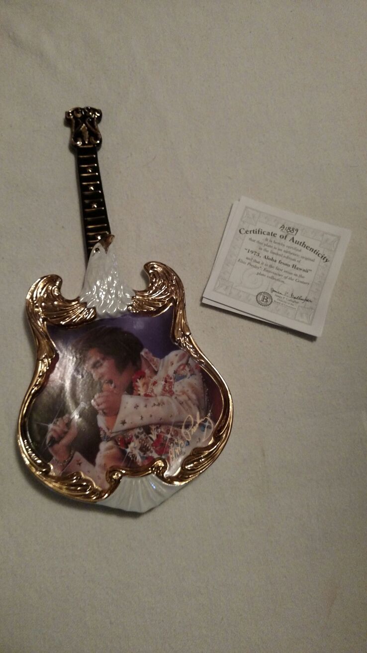 Elvis collectable plate