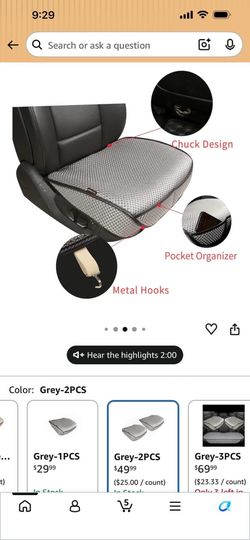 Breathable Universal Four Seasons Car Seat Covers, D-1