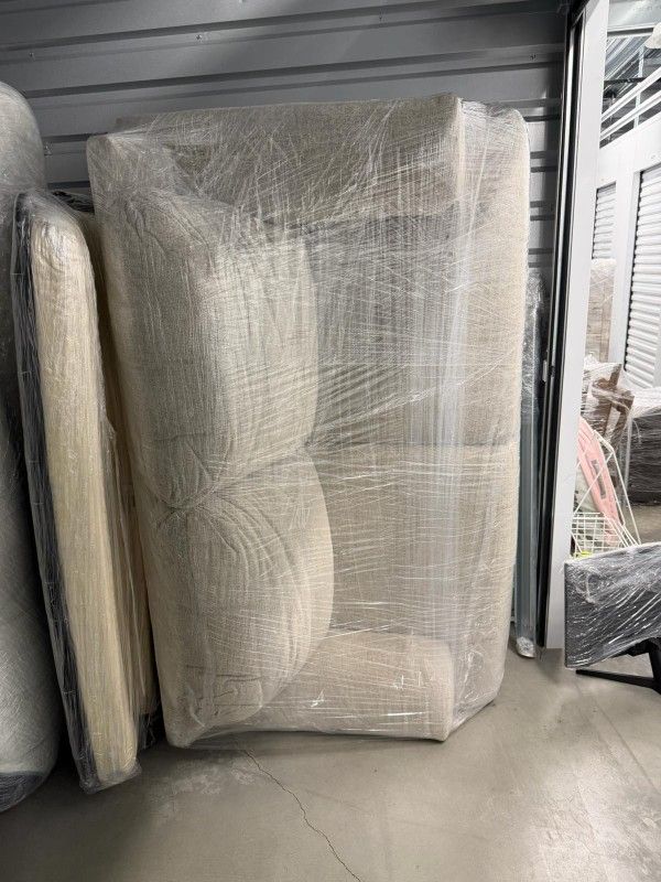 Cream Loveseat And Couch