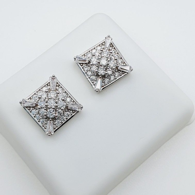 "14K Gold Plated Cubic Zircon Earrings, EVBRS420
 
 