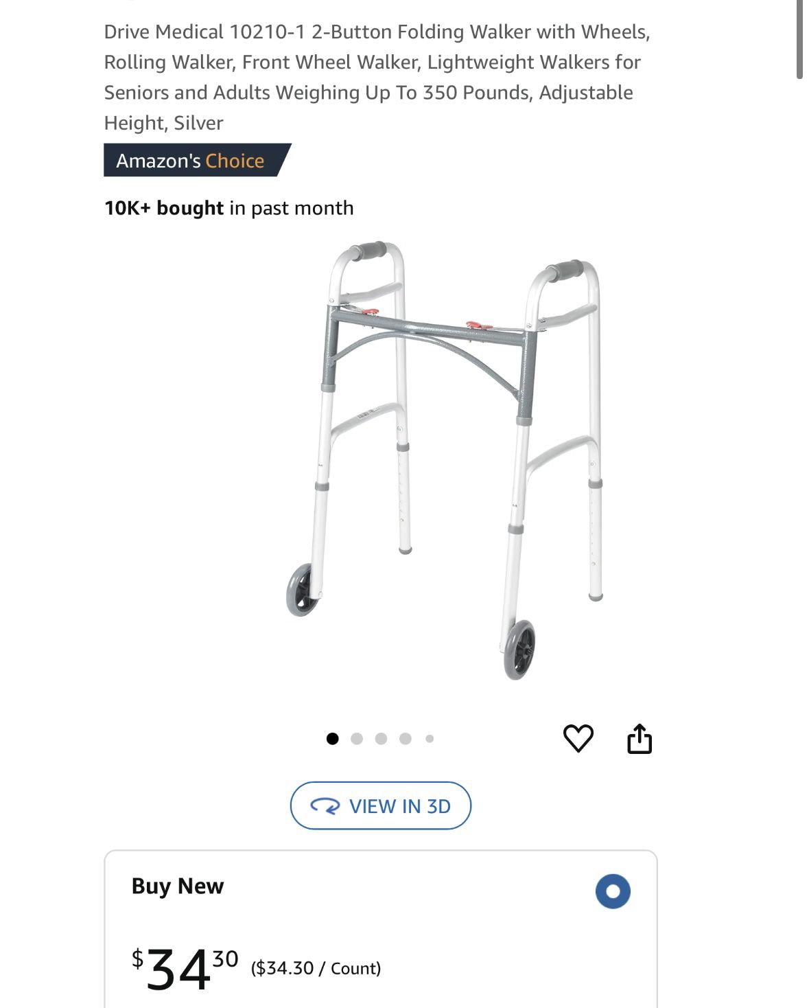 Drive medical Folding Walker