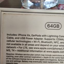 Apple IPhone Xr Box With Earpods And Lightning Connector No Phone