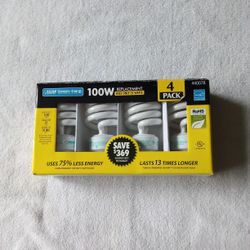 Feit Electric (4) 100 Watt Lightbulbs - Brand New