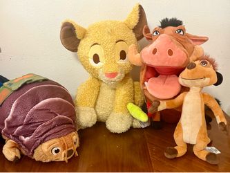 Disney Parks Weighted Simba Plush & Friends
