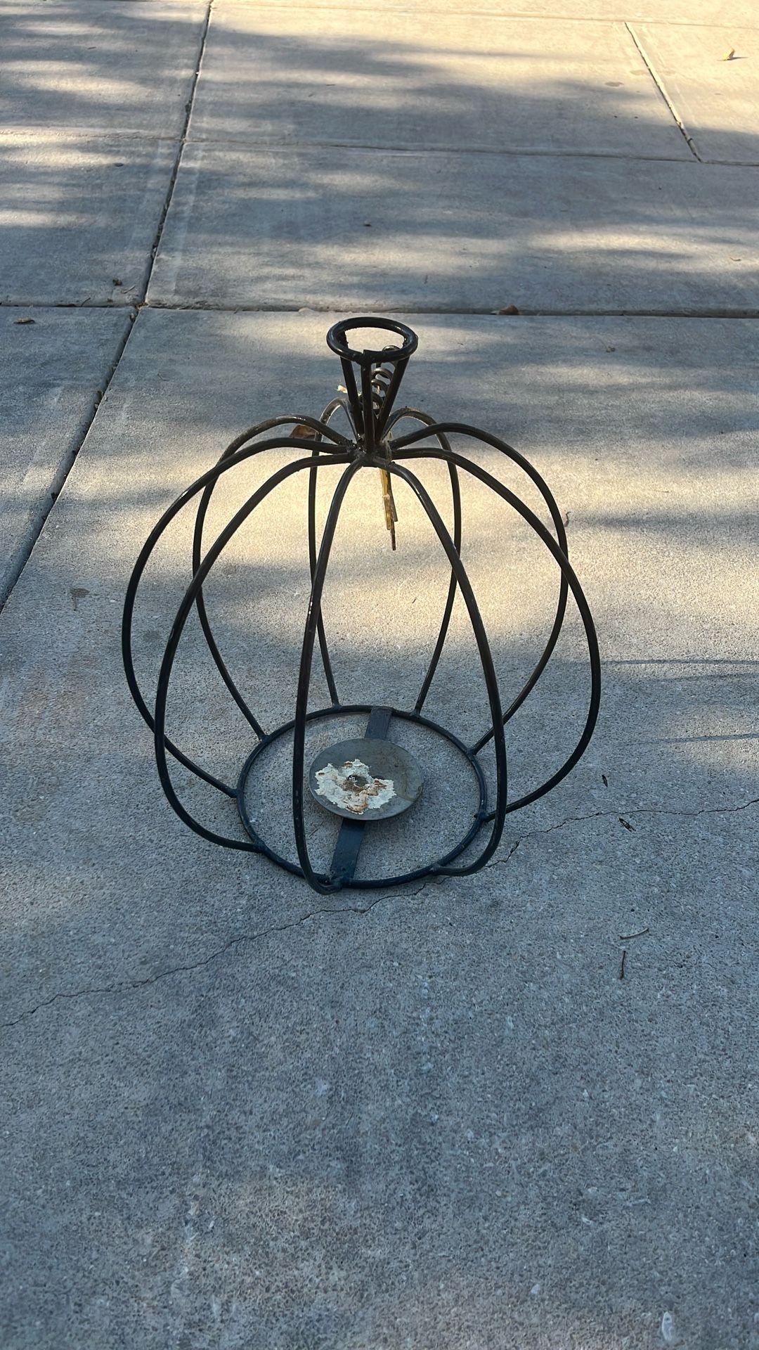 Metal Pumpkin Candle Holder