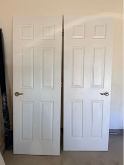 TWO 6Panel Interior Standard Doors