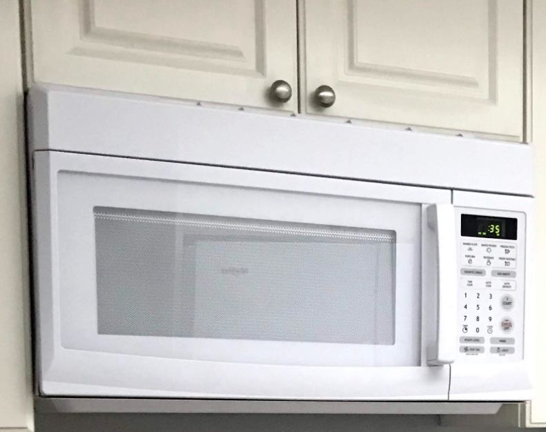 Whirlpool White Above The Range Microwave