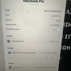 2021 MacBook Pro 14”