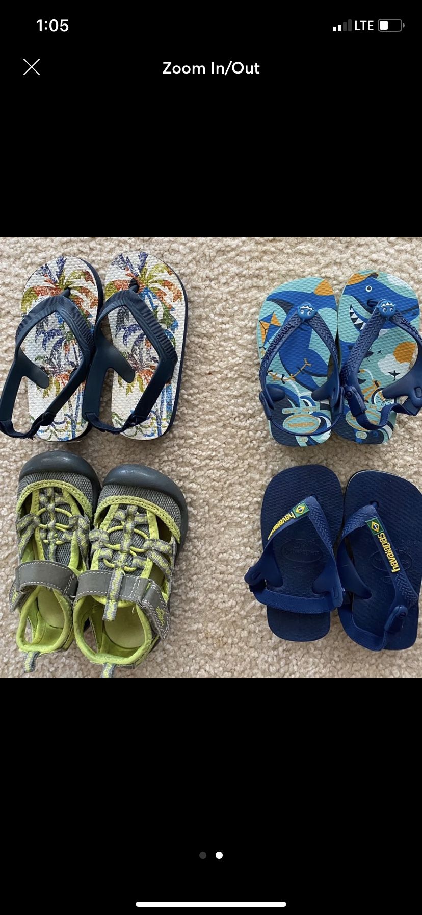 Havainnas Summer slippers/shoe lot size 7/8 unisex