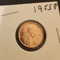 1955 P Wheat Penny Brilliant Uncirculated