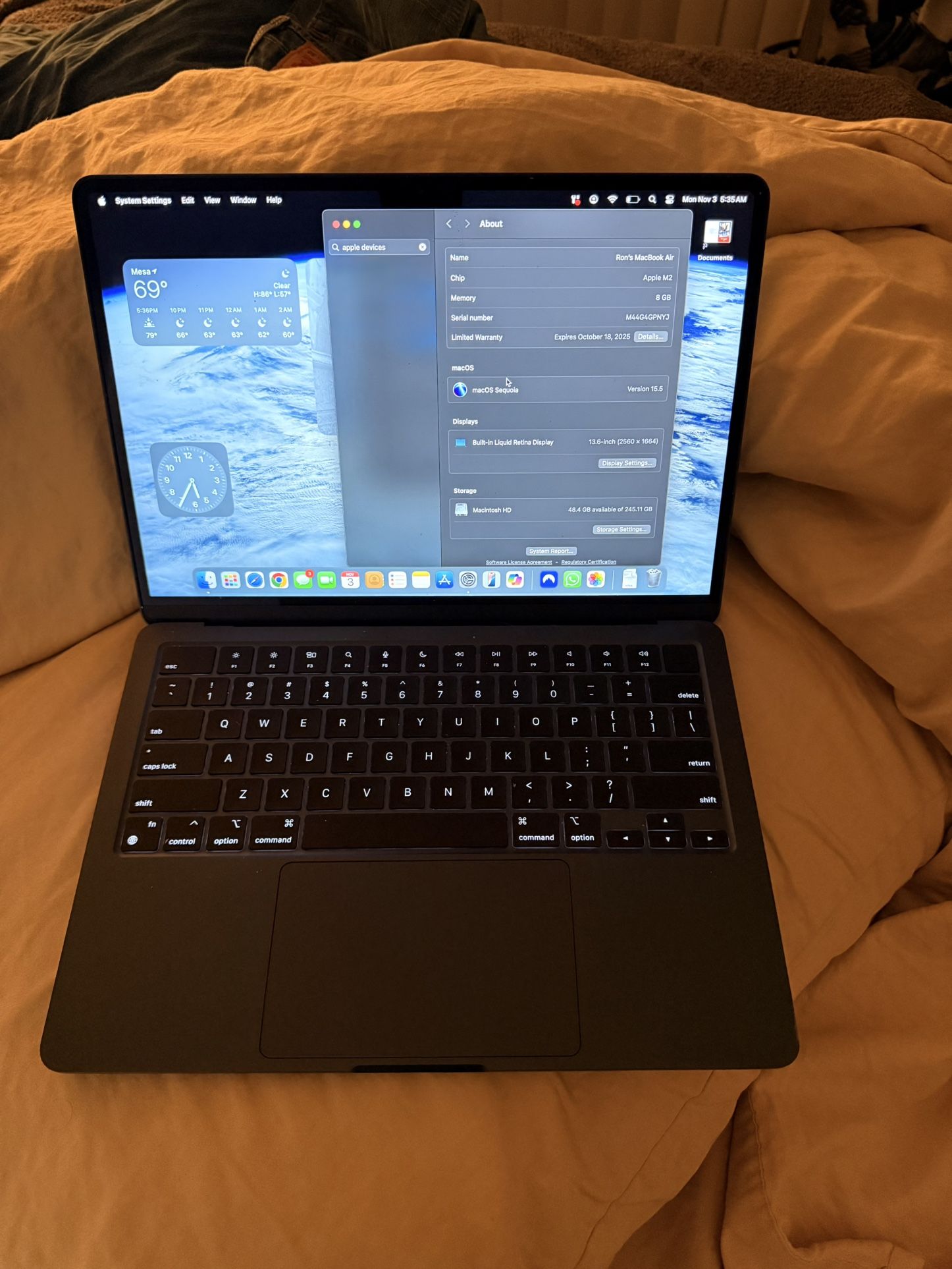 Apple MacBook Air with Windows 11