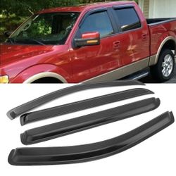 04-08 Ford F-150 Super Crew Cab Window Visors Rain Guards