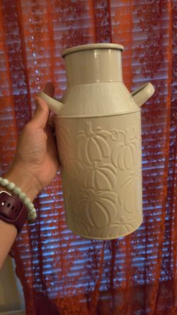 White decorative vase
