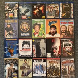 15 DVDS and 5 Blu-Rays, $20
