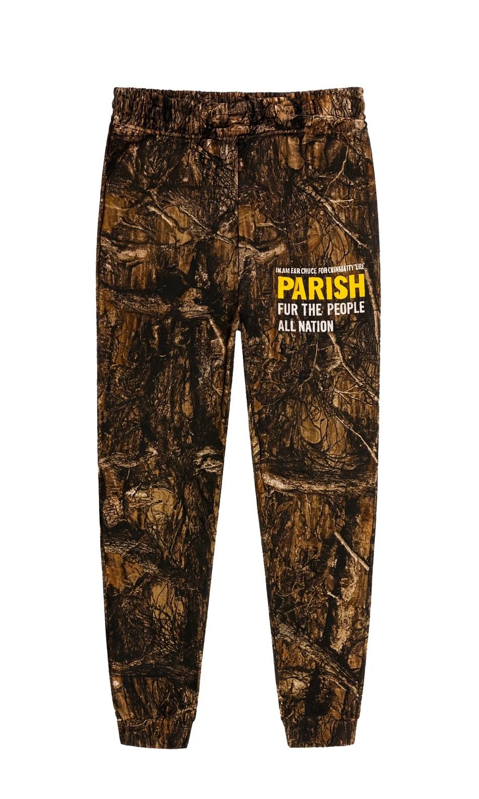 PARISH NATION YOUTH JOGGERS (WOODED CAMOUFLAGE)