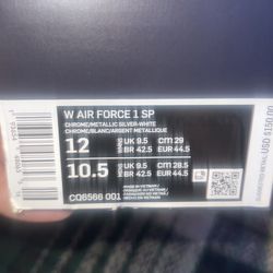 Air Force 1  Liquid Chrome Mens Size 10.5