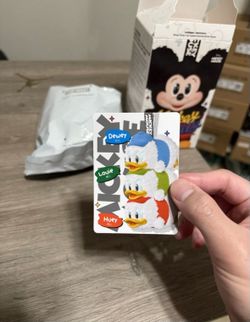 SECRET POP MART Mickey Disney Family Together Huey Dewey Louie Plush Keychain