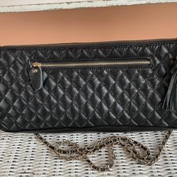 Leather Wine Cooler Purse w Corkscrew