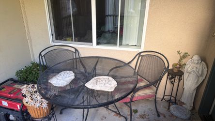 Outside table and chairs