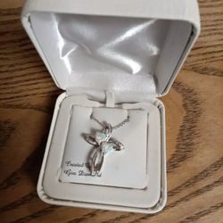 Silver Opal Necklace 