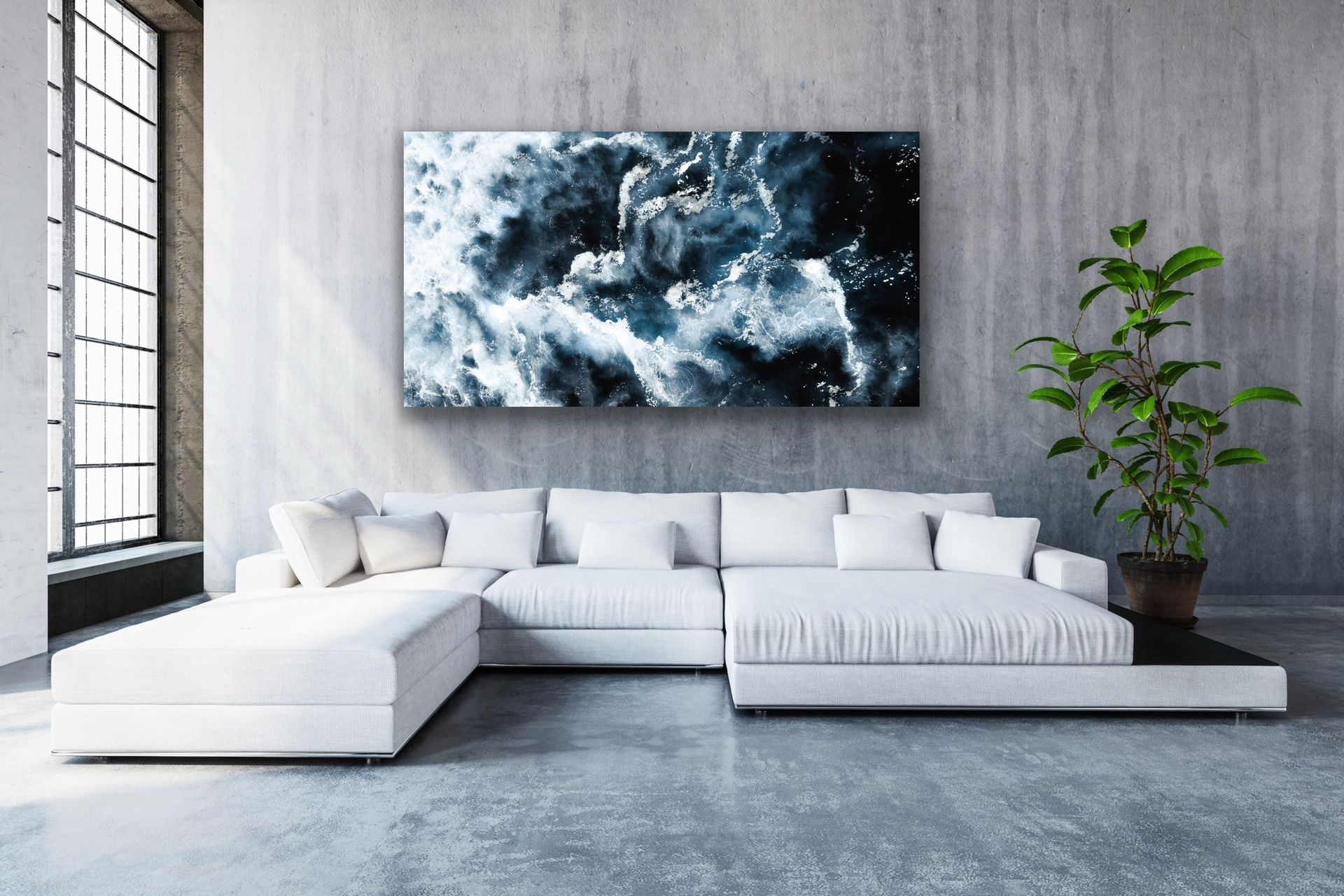 Aerial Ocean Print – North Shore, Hawaii (Luxury Wall Art)