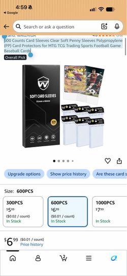 Trading card sleeves