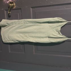 Green Cheetah Print Dress