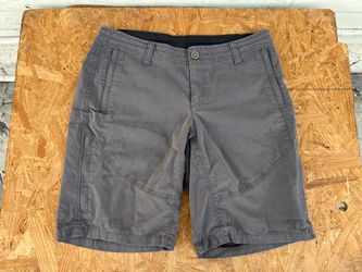 Kuhl Charcoal Gray Cargo Short Hiking Cotton Blend Size 8 Women