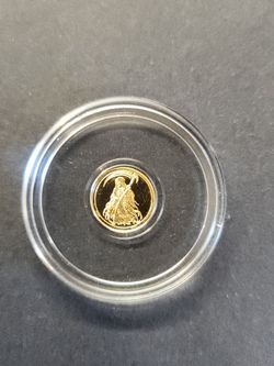 Halloween Grim Reaper 1/200th oz .9999 Gold Coin