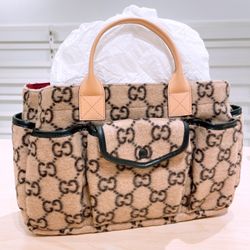 New- Gucci Kids Tote Bag / Wool