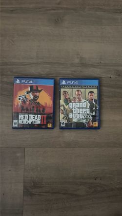 PS4 GTA 5 & Red Dead Redemption 2 - BOTH FOR $20