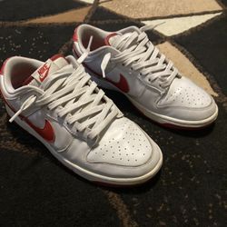 Nike Dunks - White And Red - Size 9.5