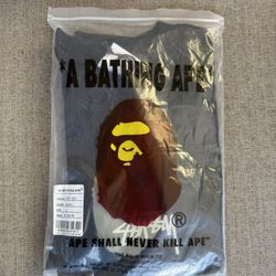 Stussy X Bape Black T- Shirt 