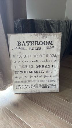 Bathroom canvas decoration