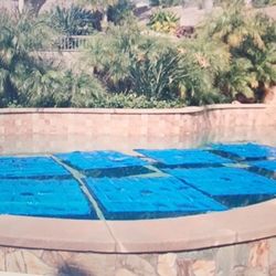 (10) Noair Blue 54" Heat Squares S1254 Solar Swimming Pool Heating Tarp