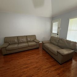 Leather Couch Set