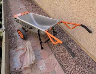 Worx WG050 8-in-1 Aerocart Garden Cart/Wheelbarrow Heavy Duty/Dolly