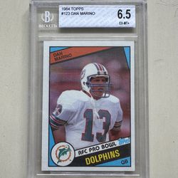 1984 Topps Dan Marino #123 BGS 6.5 Miami Dolphins 