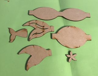 Mermaid bow template