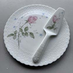 Vintage Mikasa Bone China Cake Plate & Server