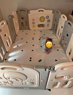 Fortella The Cloud Castle Play Pen (gray/white)