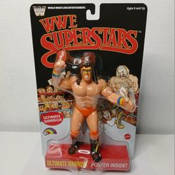 WWE SUPERSTARS LJN BLACK CHASE CARD ULTIMATE WARRIOR