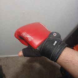 Red AFC mma Gloves Small