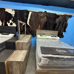 Queen Bedroom Set $899 4-piece 🔥🔥🔥